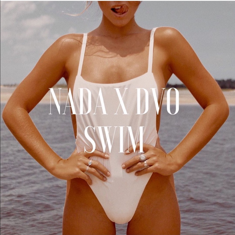 🤍NADA x Dvo Swim White One Piece